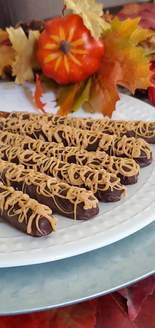 Chocolate with Peanut Butter Drizzle